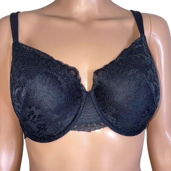 La Senza Beyond Sexy Push Up Bra black lace SZ 36 C - Picture 1 of 7